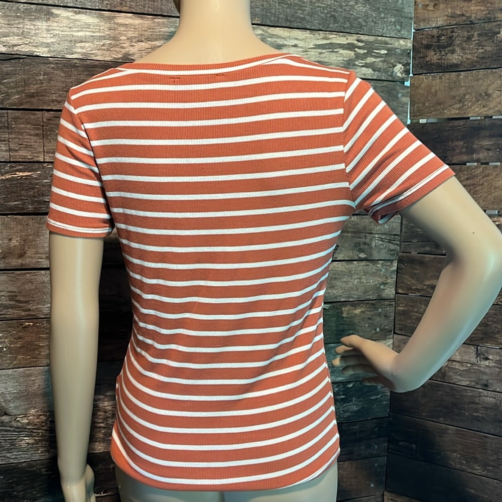 💰BOGO FREE Green Envelope Striped Knit Top - Picture 3 of 6